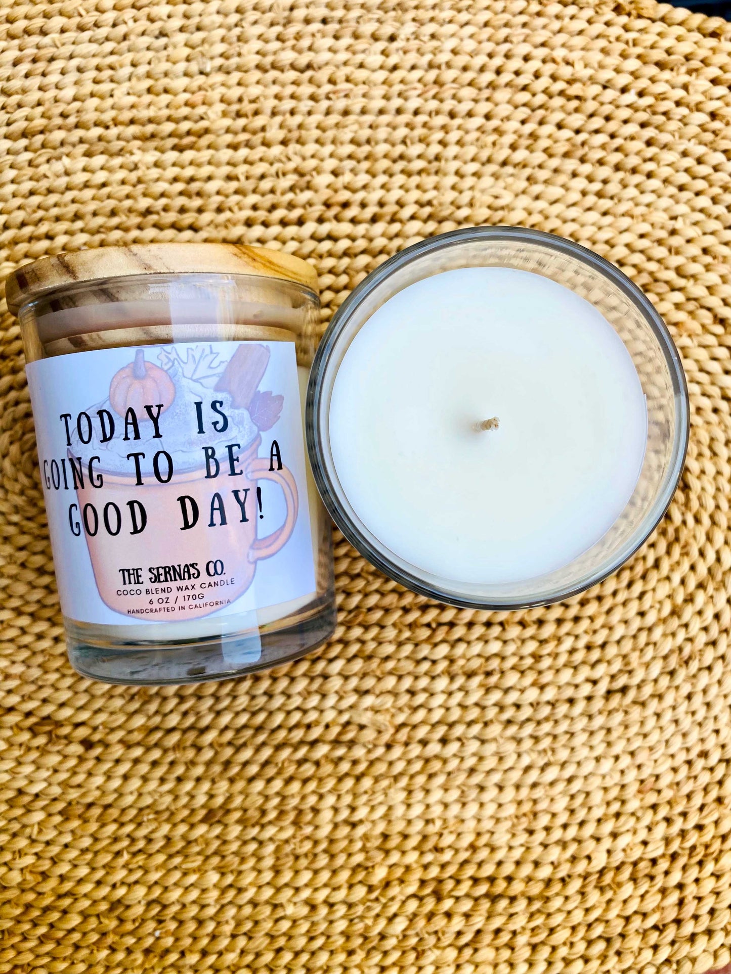 Toasted Pumpkin Spice Candle - Today is Going to be a Good Day!